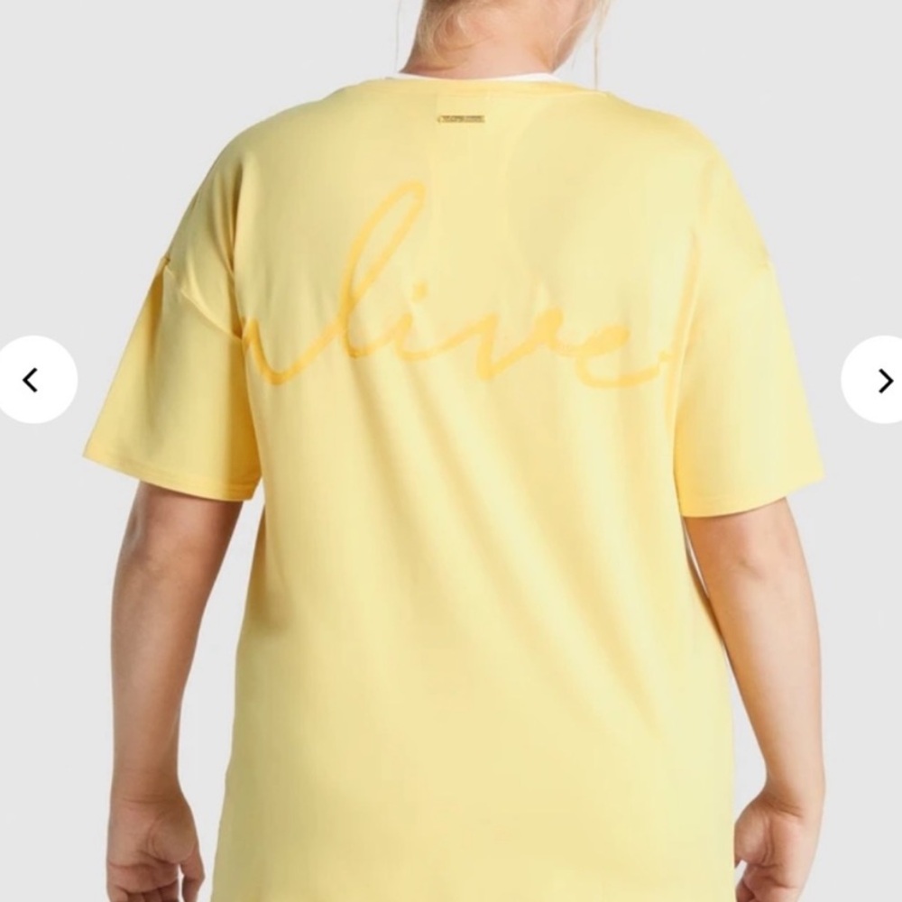 Gymshark Whitney Oversized T-Shirt in Pollen Yellow